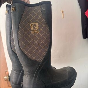 Noble Outfitters Black and Gold Boots